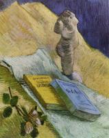 Gogh, Vincent van - Still Life with Plaster Statuette, a Rose and Two Novels